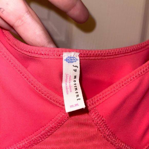 Strawberry Free People Movement Heart Of Gold Bodysuit Leotard Activewear - Picture 7 of 7